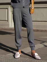 Load image into Gallery viewer, Women'S Fashion V-Neck Button Knitted Long Sleeve Two-Piece Suit