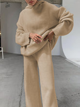 Load image into Gallery viewer, Casual Loose Hooded Knitted Suit