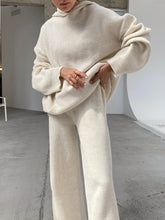 Load image into Gallery viewer, Casual Loose Hooded Knitted Suit