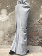 Load image into Gallery viewer, Large Pocket Loose Solid Color High Collar Casual Dress