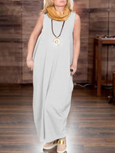 Load image into Gallery viewer, Retro Casual Women'S Sleeveless Dress