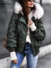 Load image into Gallery viewer, 达不到供应链要求,产品下架Hooded Fur Collar Warm Women'S Cotton Jacket