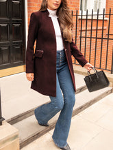 Load image into Gallery viewer, Stand-Up Collar Pocket Fashion Woolen Coat