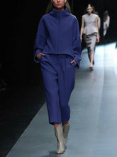 Load image into Gallery viewer, Round Neck Drop Armhole Casual Two-piece Suit