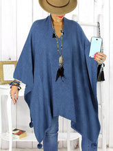 Load image into Gallery viewer, Furry Ball Pendant V-Neck Sweater