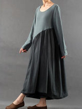 Load image into Gallery viewer, Fashion Color Matching Loose Dress