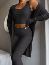 Load image into Gallery viewer, Casual Cardigan Knitted Three-Piece Suit