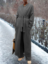 Load image into Gallery viewer, Women's Round Neck Knitted Casual Solid Color Three-piece Suit