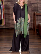 Load image into Gallery viewer, Retro Ethnic Print Women'S Casual Suit