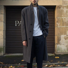 Load image into Gallery viewer, Fashion Casual Stand Collar Solid Color Long Coat