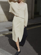 Load image into Gallery viewer, Textured Design Sense Ladies Sweater Two-piece Suit