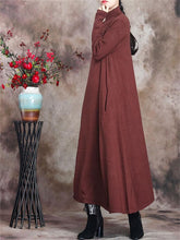 Load image into Gallery viewer, Retro Solid Color Comfortable Women'S Sweater Dress