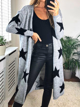 Load image into Gallery viewer, Star Print Long Cardigan