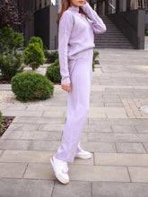 Load image into Gallery viewer, Cosy Solid Color Turtleneck Knit Set