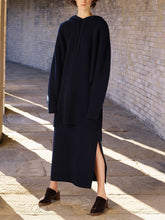 Load image into Gallery viewer, Fashion Solid Color Hooded Knitted Casual Two-piece Suit