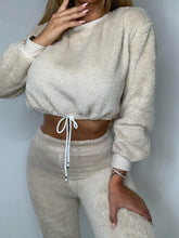 Load image into Gallery viewer, Plush Soft Loose Warm Two-Piece Suit