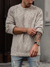 Load image into Gallery viewer, Pure Color Fashion Slim Round Neck Long Sleeve Sweater