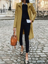 Load image into Gallery viewer, Fashion Stand-up Collar Casual Solid Color Woolen Ladies Coat