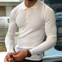 Load image into Gallery viewer, Men'S Fashion Casual Slim Lapel Long Sleeve Sweater