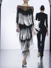 Load image into Gallery viewer, Fashion Sexy Tassel Elegant Evening Dress