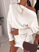 Load image into Gallery viewer, Fashion Strapless Solid Color Knitted Dress