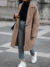 Load image into Gallery viewer, Fashion Lapel Single Button Casual Ladies Coat
