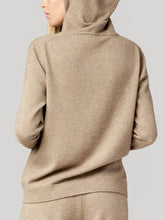 Load image into Gallery viewer, Simple Solid Color Hooded Casual Women'S Knitted Suit