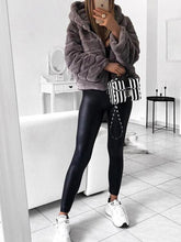 Load image into Gallery viewer, Hooded Plush Zipper Warm Coat