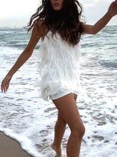 Load image into Gallery viewer, Fashion Halterneck Tassel Mini Dress