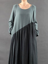 Load image into Gallery viewer, Fashion Color Matching Loose Dress