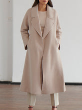 Load image into Gallery viewer, Long Solid Color Long Sleeve Coat