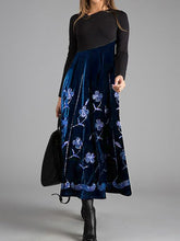 Load image into Gallery viewer, Fashion Casual V-neck Long-sleeved Floral Print Dress