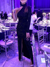Load image into Gallery viewer, Fashion Sexy One-shoulder Elegant Evening Dress