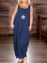 Load image into Gallery viewer, Retro Casual Women'S Sleeveless Dress