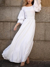 Load image into Gallery viewer, Fashion Solid Color Lace-up Evening Maxi Dress