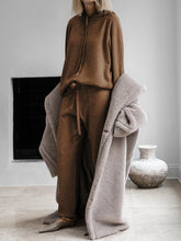 Load image into Gallery viewer, Casual Loose Hooded Long Sleeve Knitted Suit