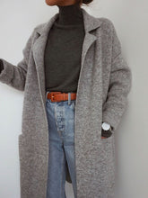 Load image into Gallery viewer, Solid Color Lapel Long Sleeve Casual Woolen Coat