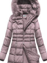 Load image into Gallery viewer, Autumn And Winter Warm Zipper Plush Hooded Cotton Jacket