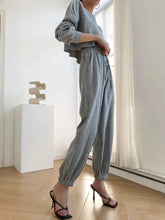 Load image into Gallery viewer, Simple Loose Long Sleeve Casual Two-piece Suit