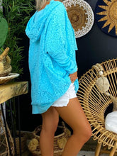 Load image into Gallery viewer, Loose Hooded Lace Thin Sweatshirt Casual Dress