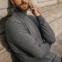 Load image into Gallery viewer, Fashion Casual Slim High Neck Long Sleeve Sweater