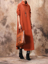 Load image into Gallery viewer, Casual High Collar Pocket Solid Color Women'S Knitted Dress