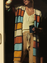 Load image into Gallery viewer, Casual Color Striped Women'S Sweater Coat