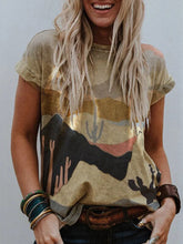 Load image into Gallery viewer, Print Round Neck T-shirts