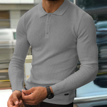 Load image into Gallery viewer, Men'S Fashion Casual Slim Lapel Long Sleeve Sweater