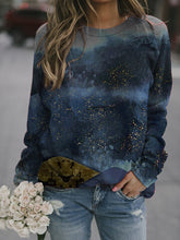 Load image into Gallery viewer, Fashion Casual Plant Print Loose Sweatshirt