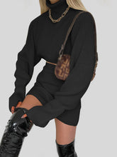 Load image into Gallery viewer, Women'S Warm Casual High Neck Knitted Two-Piece Suit