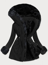 Load image into Gallery viewer, Autumn Winter Plus Velvet Warm Hooded Coat