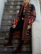 Load image into Gallery viewer, Vintage Ethnic Style Casual Women'S Long Coat