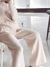 Load image into Gallery viewer, Simple Casual Ladies Knitted Two-piece Suit
